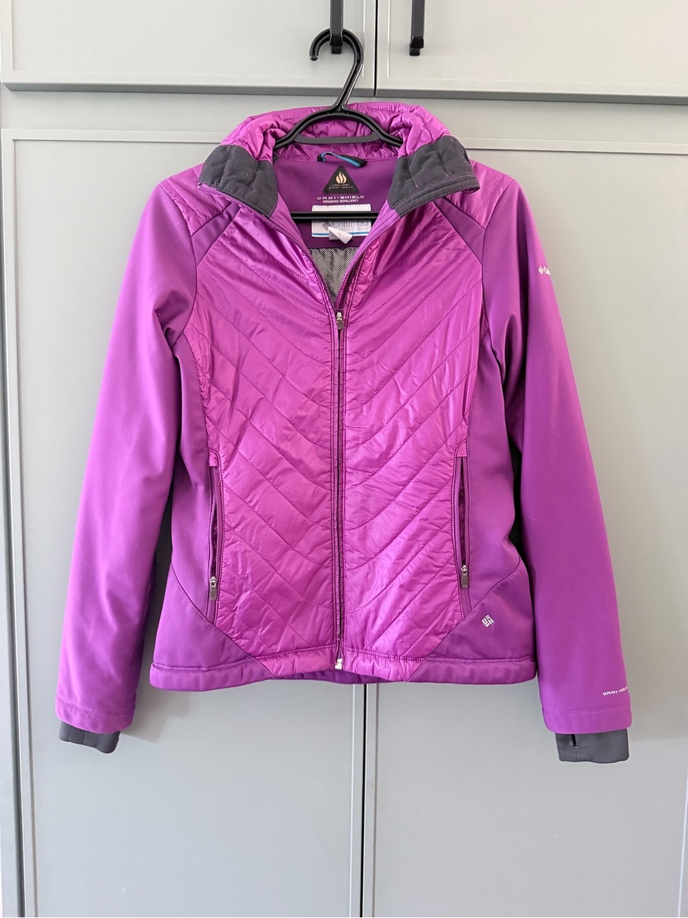 Columbia Women's Purple Quilted Softshell Puffer Jacket